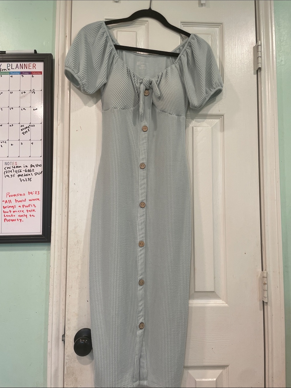 No Boundaries Light Sage Button-Front Midi Dress